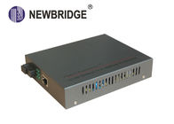 10 100 1000M Media Converter 20km RJ45 Port Ethernet لتحويل بصري مدمج في الطاقة