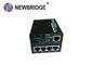 Gigabit 4rj45 4 Port 10 100 1000M Media Converter 4 * 10/100/1000 Base -TX Switch Over Fiber Cable المزود