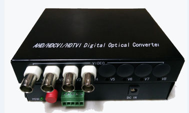 الألياف البصرية 4CH 720P HD TVI / CVI / AHD الارسال استقبال الصف الصناعية